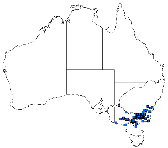 Australian distribution of Austroaeschna multipunctata