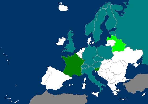 Distribution map Aeshna caerulea