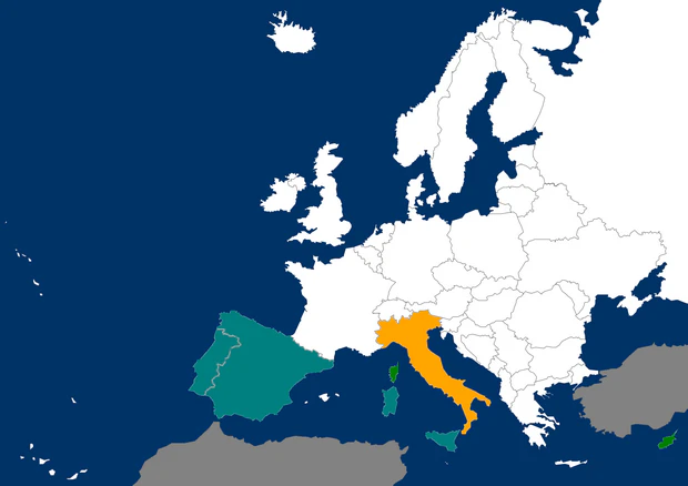 Distribution map Brachythemis impartita