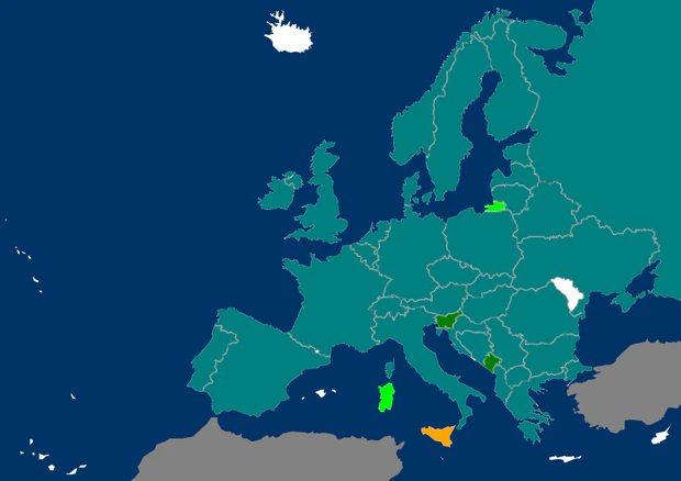 Distribution map Brachytron pratense