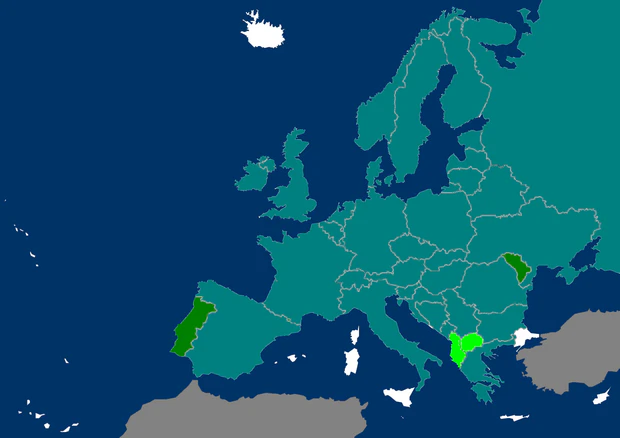 Distribution map Lestes sponsa