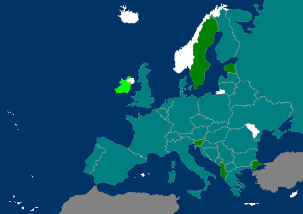 Distribution map Libellula fulva
