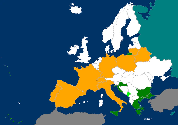 Distribution map Pantala flavescens