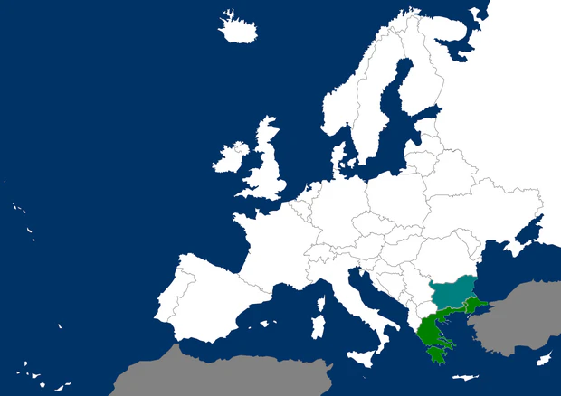 Distribution map Somatochlora borisi